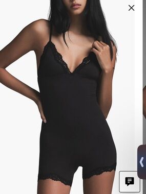 SKIMS fits everybody lace triangle onesie